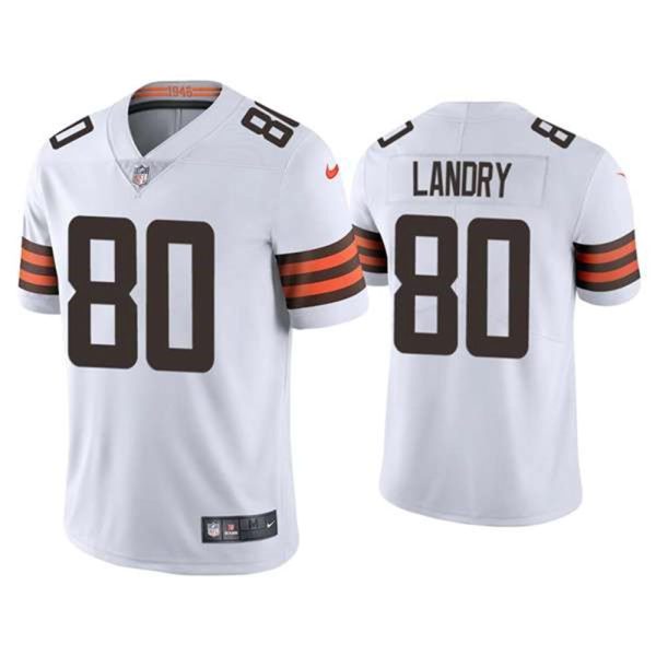 Cleveland Browns 80 Jarvis Landry White Vapor Untouchable Limited Stitched Jersey