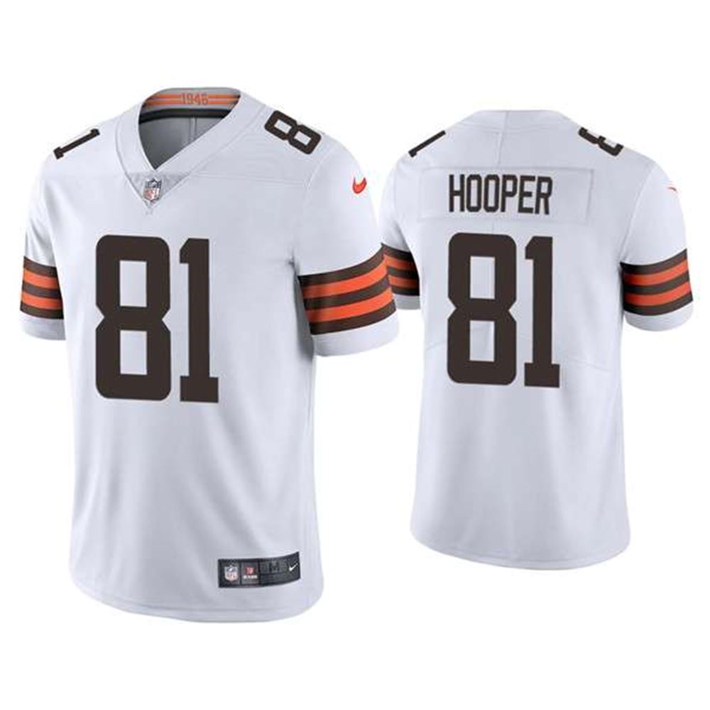 Cleveland Browns #81 Austin Hooper 2021 White Vapor Untouchable Limited Stitched NFL Jersey