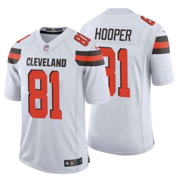 Cleveland Browns 81 Austin Hooper NFL Stitched Vapor Untouchable Limited White Nike Jersey 1