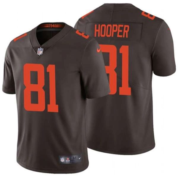 Cleveland Browns 81 Austin Hooper New Brown Vapor Untouchable Limited Stitched Jersey