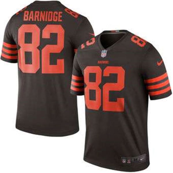 Cleveland Browns 82 Gary Barnidge Nike Brown Color Rush Legend Jersey 1