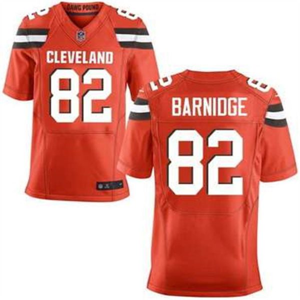 Cleveland Browns 82 Gary Barnidge Orange Alternate 2015 NFL Nike Elite Jersey 1