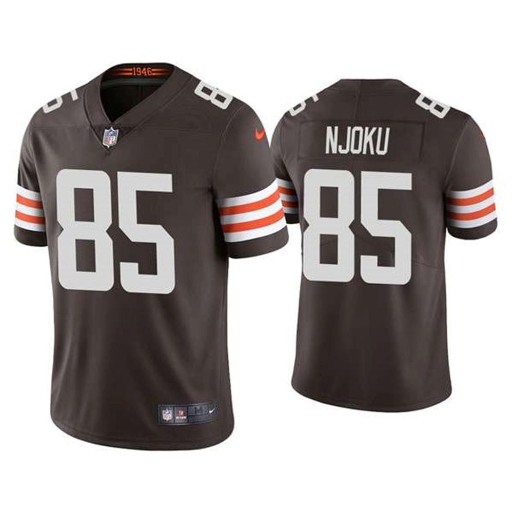 Cleveland Browns #85 David Njoku 2021 Brown Vapor Untouchable Limited Stitched Jersey