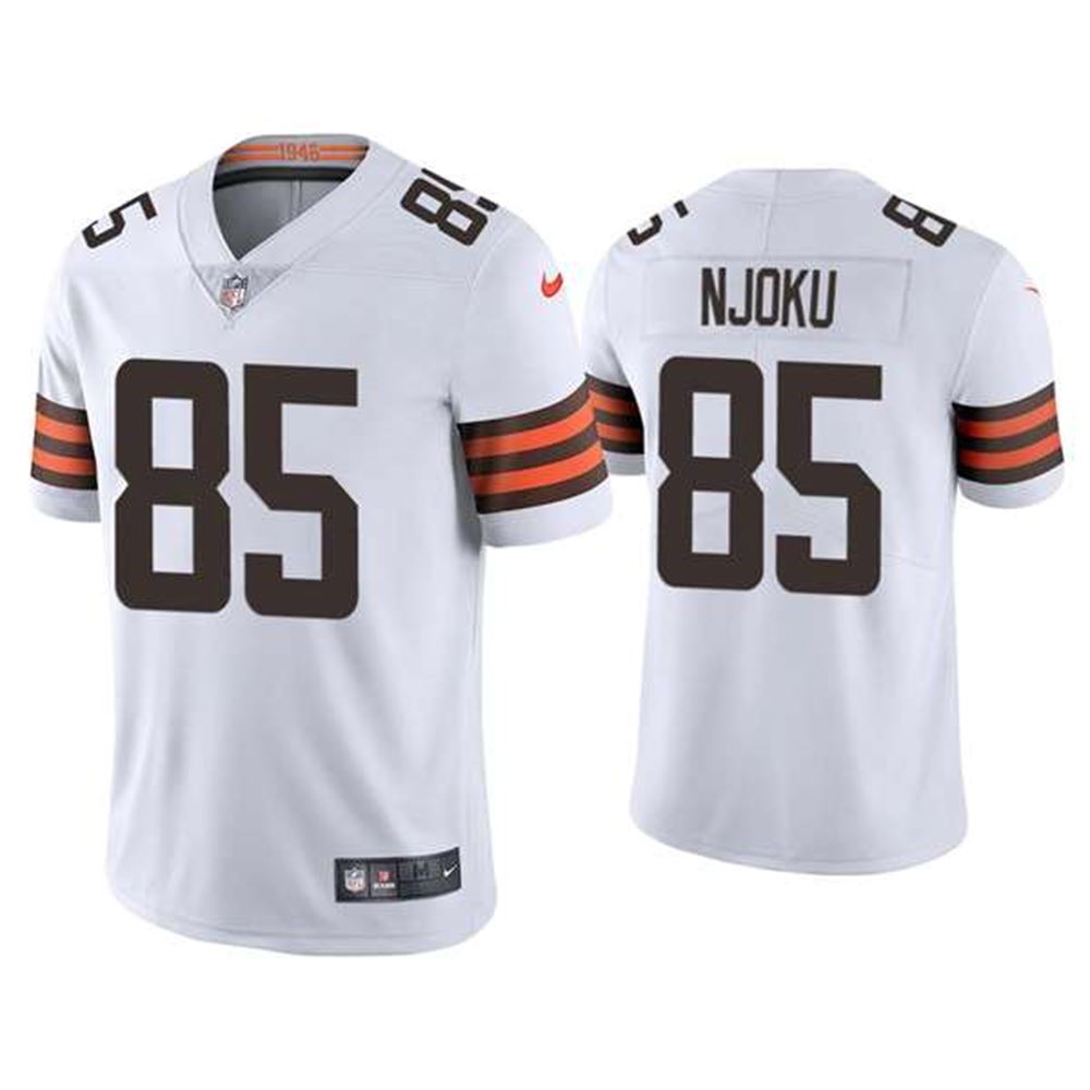 Cleveland Browns #85 David Njoku 2021 White Vapor Untouchable Limited Stitched Jersey