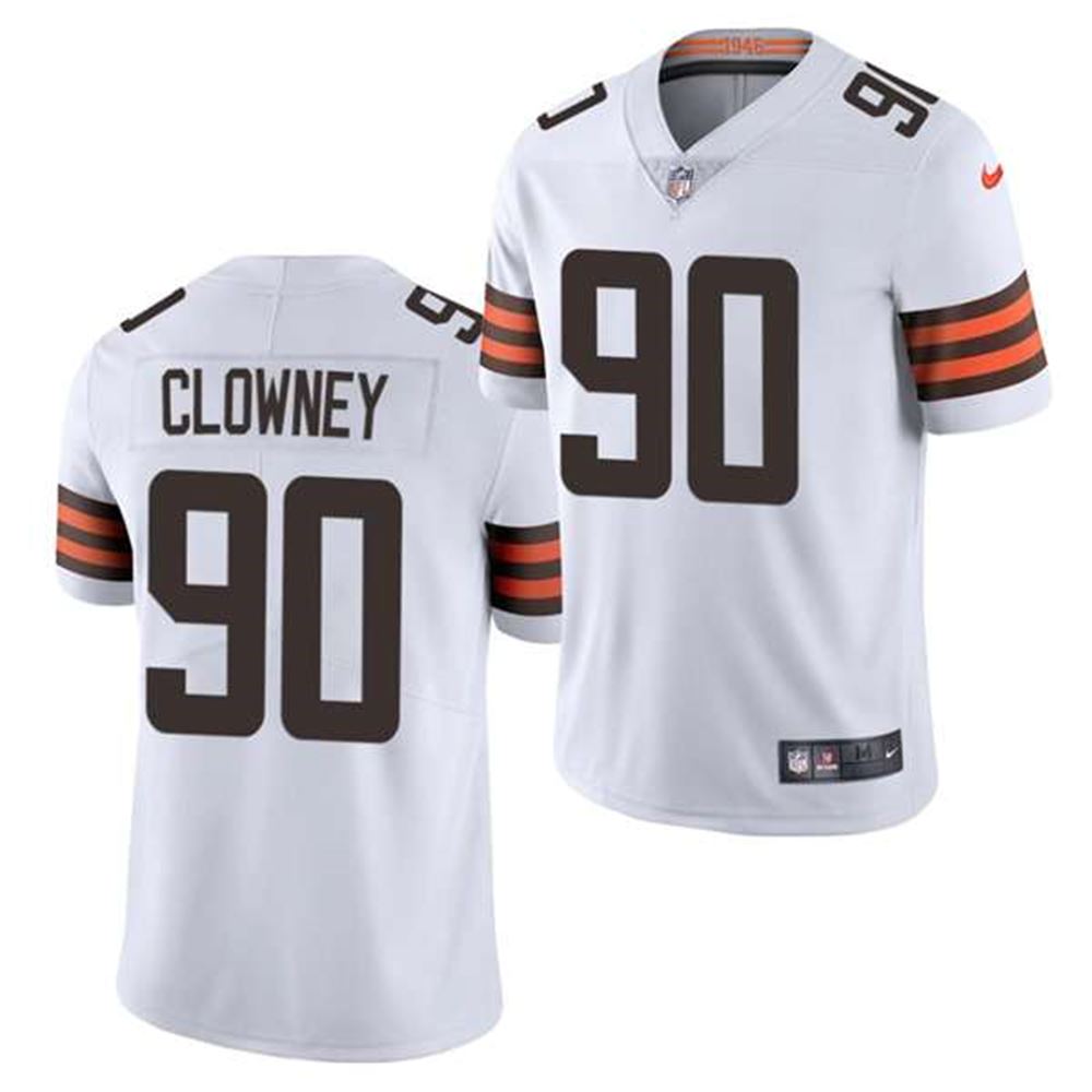 Cleveland Browns #90 Jadeveon Clowney White Vapor Untouchable Limited Stitched NFL Jersey