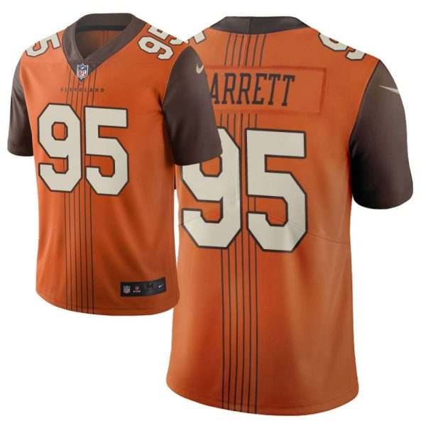 Cleveland Browns 95 Myles Garrett Brown 2019 City Edition Limited Stitched NFL Jersey