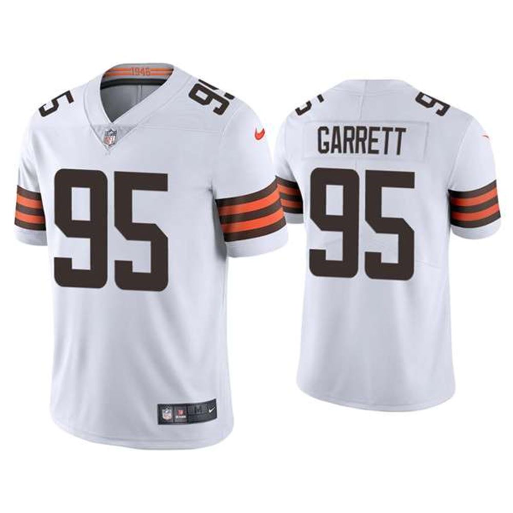 Cleveland Browns #95 Myles Garrett White Vapor Untouchable Limited Stitched Jersey