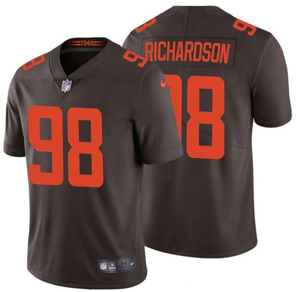 Cleveland Browns #98 Sheldon Richardson New Brown Vapor Untouchable Limited Stitched Jersey
