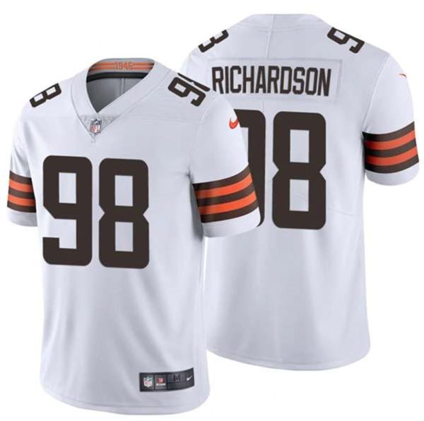 Cleveland Browns 98 Sheldon Richardson New White Vapor Untouchable Limited Stitched Jersey