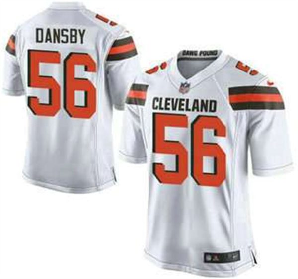 Cleveland Browns Brown 56 Karlos Dansby White Road 2015 NFL Nike Elite Jersey 1