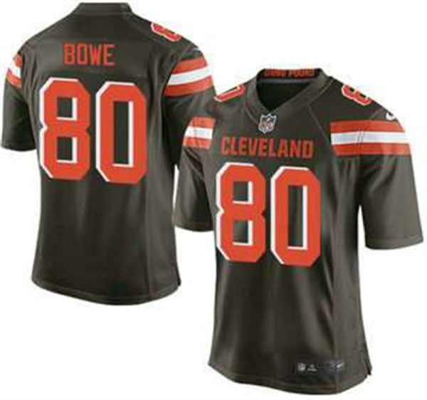 Cleveland Browns Brown 80 Dwayne Bowe Brown Team Color 2015 NFL Nike Elite Jersey