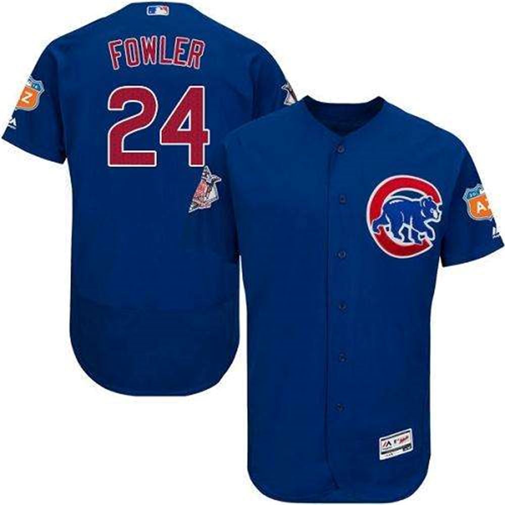 Cubs #24 Dexter Fowler Blue Flexbase Authentic Collection Stitched MLB Jersey