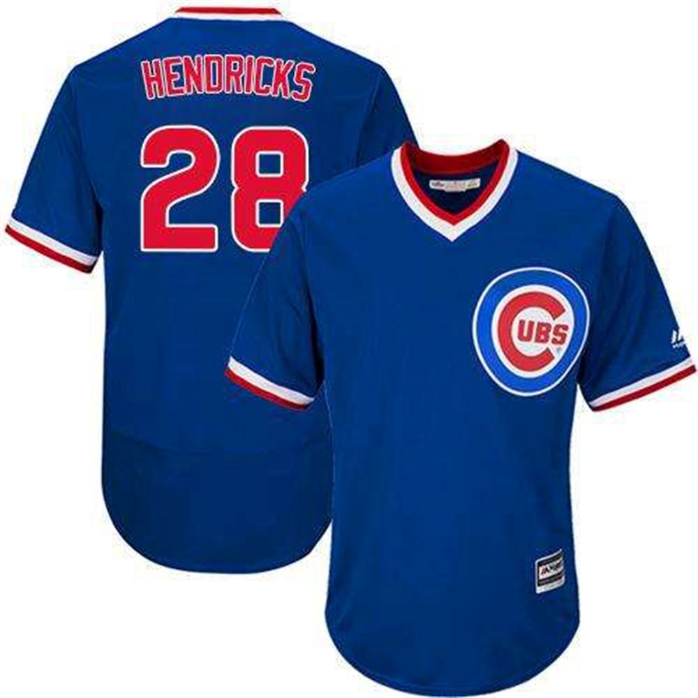 Cubs #28 Kyle Hendricks Blue Flexbase Authentic Collection Cooperstown Stitched MLB Jersey