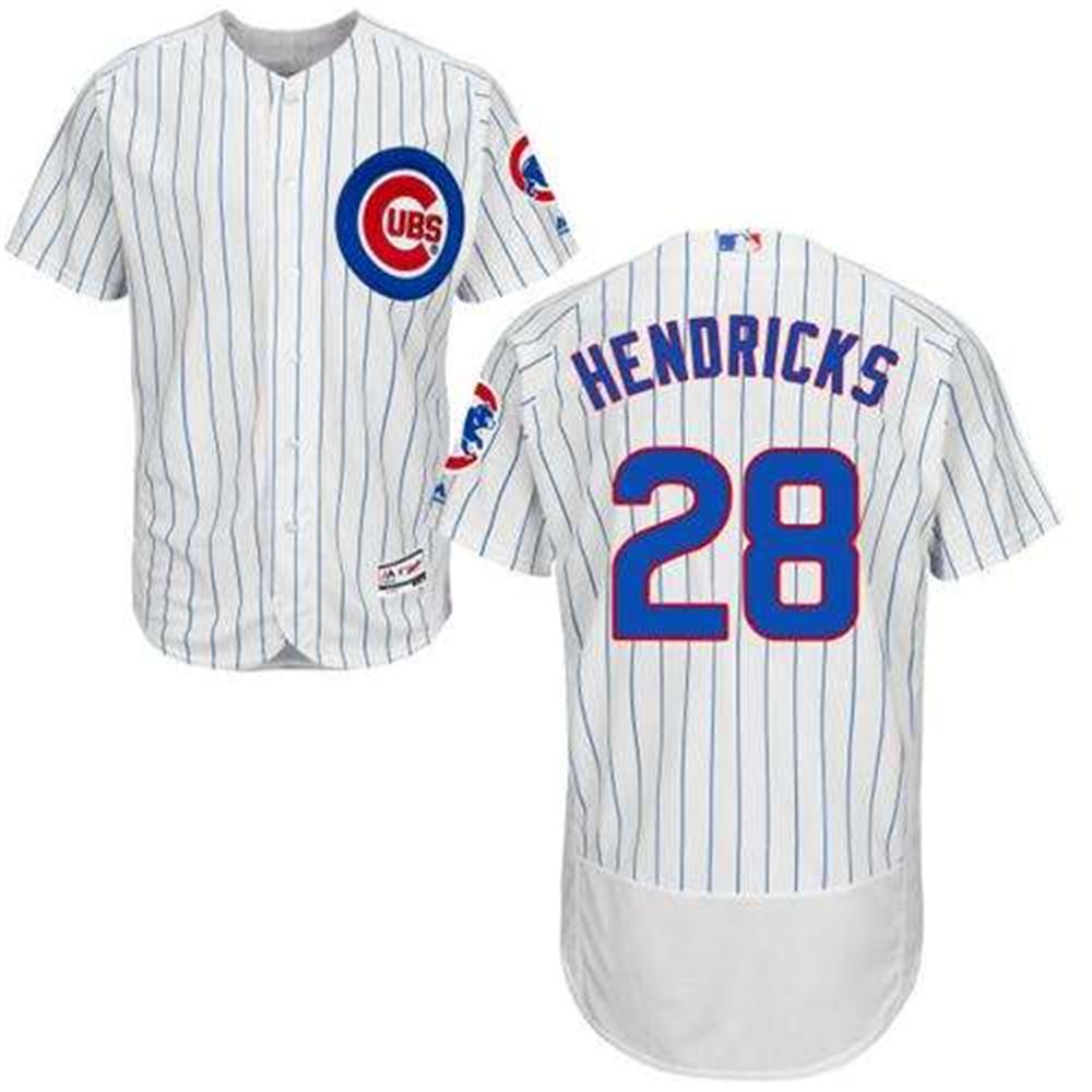 Cubs #28 Kyle Hendricks White Flexbase Authentic Collection Stitched MLB Jersey