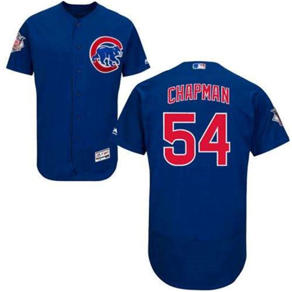 Cubs 54 Aroldis Chapman Blue Flexbase Authentic Collection Stitched MLB Jersey