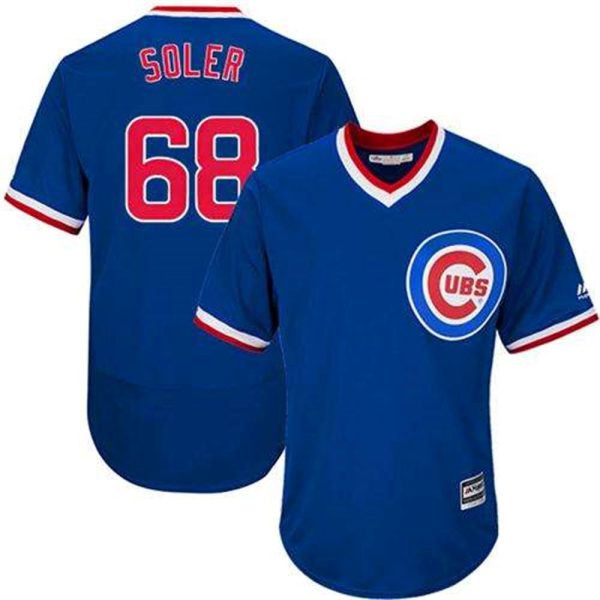 Cubs 68 Jorge Soler Blue Flexbase Authentic Collection Cooperstown Stitched MLB Jersey