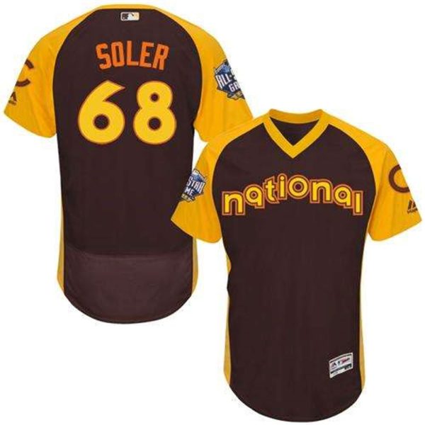 Cubs 68 Jorge Soler Brown Flexbase Authentic Collection 2016 All Star National League Stitched MLB Jersey