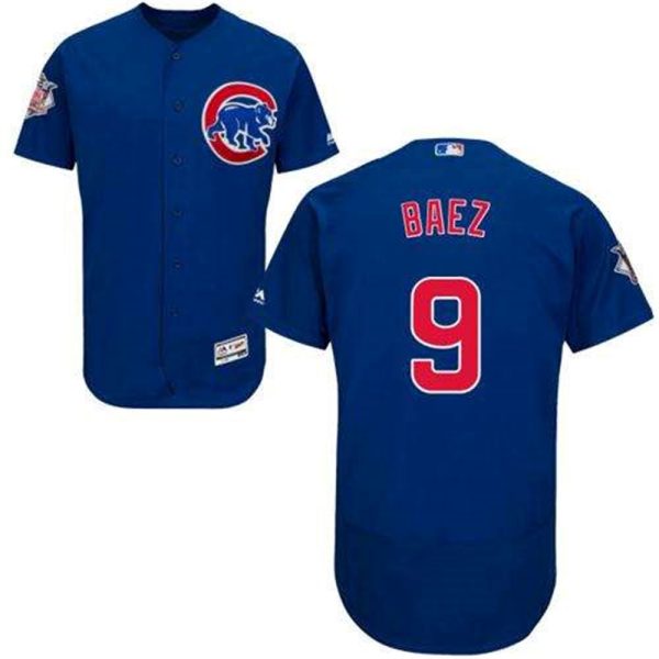 Cubs 9 Javier Baez Blue Flexbase Authentic Collection Stitched MLB Jersey