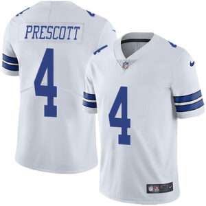 Dak Prescott 4 Dallas Cowboys White NFL Limited Jerseys