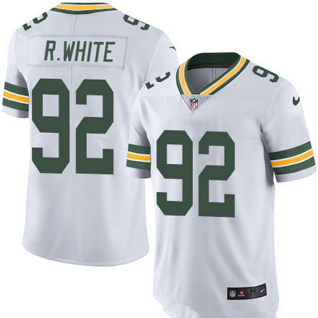 Green Bay Packers #92 Reggie White White 2016 Color Rush Stitched NFL Limited Jersey