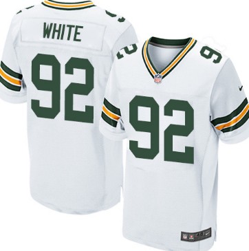 Green Bay Packers #92 Reggie White White Elite Jersey