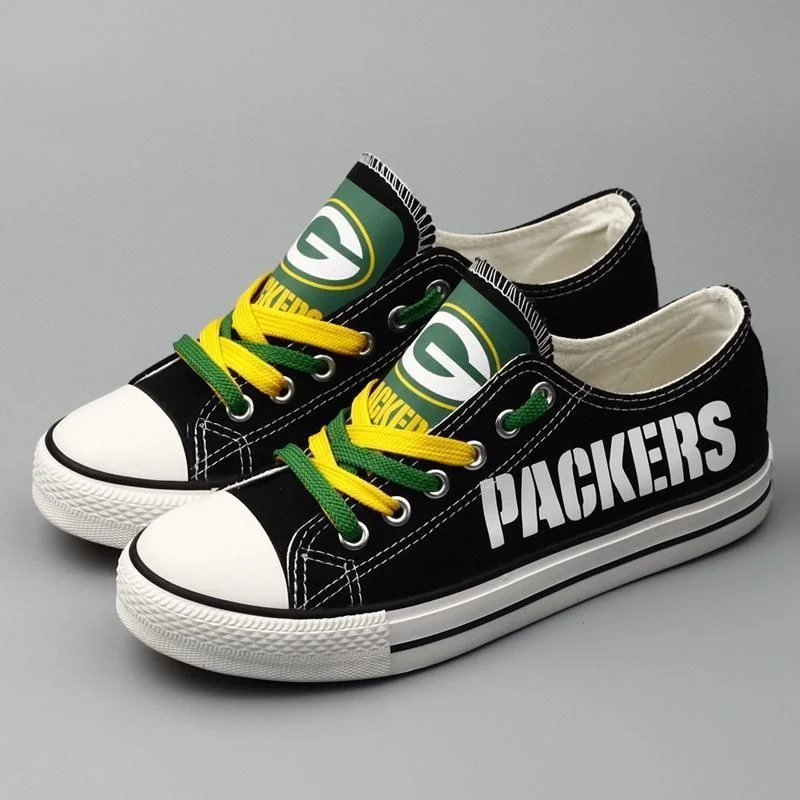 Green Bay Packers WomenS Shoes Low Top Canvas Shoessport