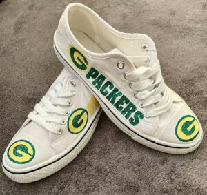 Green Bay Packers Womens Lace Up Sneakers Unique Green Bay Packers Gifts Ideas