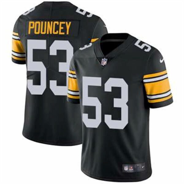 Nike Pittsburgh Steelers 53 Maurkice Pouncey Black Alternate Mens Stitched NFL Vapor Untouchable Limited Jersey