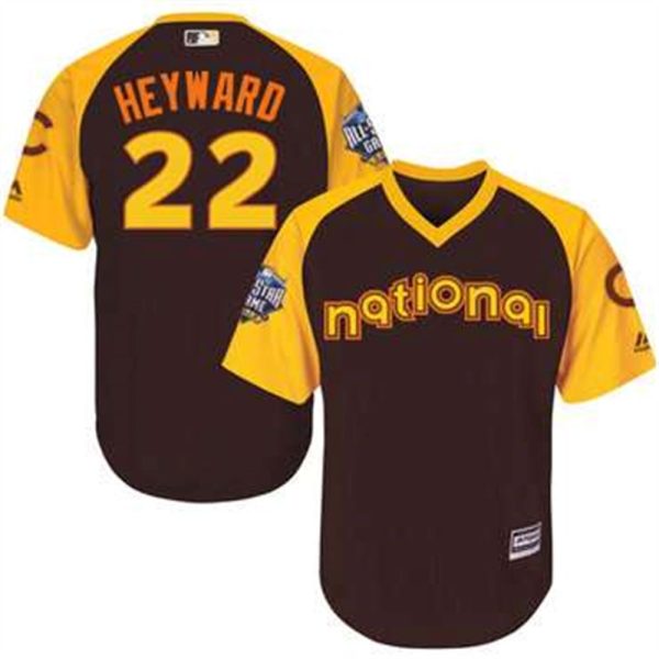 Jason Heyward Brown 2016 MLB All Star Jersey Mens National League Chicago Cubs 22 Cool Base Game Collection
