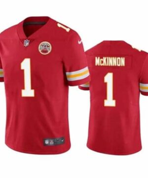 Kansas City Chiefs 1 Jerick McKinnon Red Vapor Untouchable Limited Stitched Football Jersey
