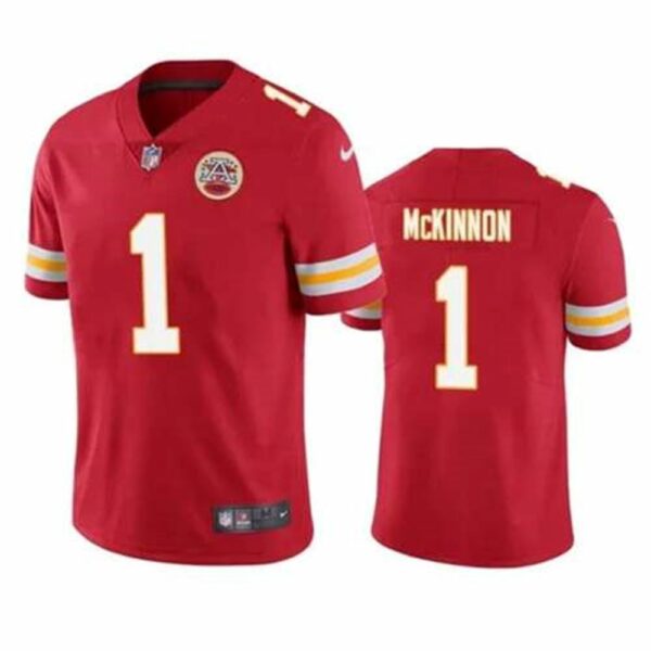 Kansas City Chiefs 1 Jerick McKinnon Red Vapor Untouchable Limited Stitched Football Jersey
