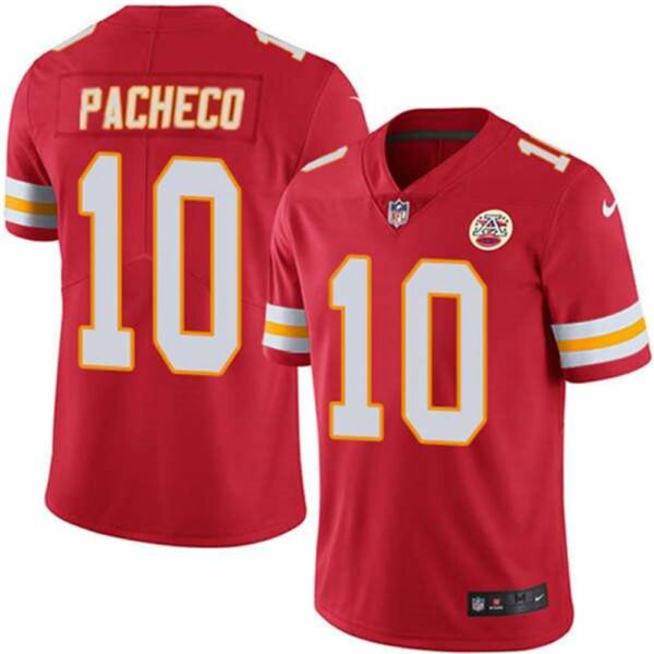 Kansas City Chiefs 10 Isiah Pacheco Red Vapor Untouchable Limited Stitched Football Jersey