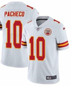 Kansas City Chiefs 10 Isiah Pacheco White Vapor Untouchable Limited Stitched Football Jersey