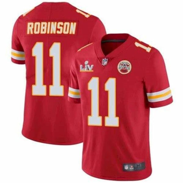 Kansas City Chiefs 11 Demarcus Robinson Red 2021 Super Bowl LV Limited Stitched NFL Jersey