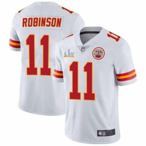 Kansas City Chiefs 11 Demarcus Robinson White 2021 Super Bowl LV Limited Stitched NFL Jersey