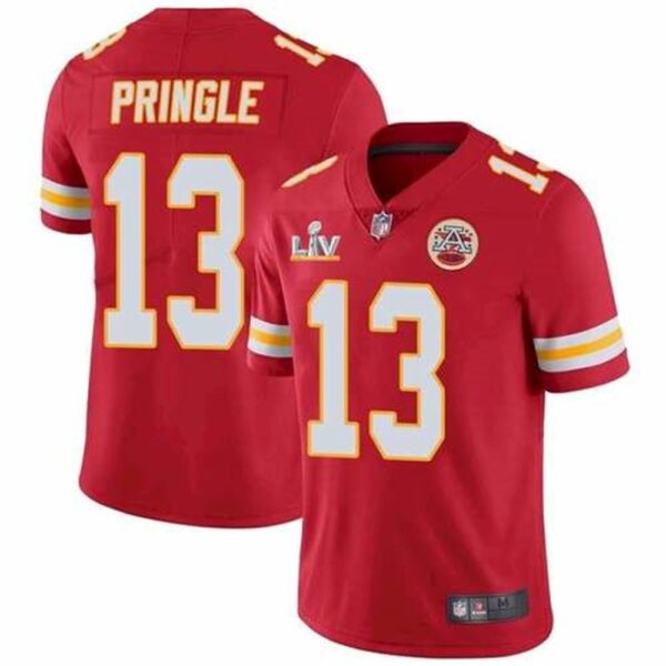 Kansas City Chiefs 13 Byron Pringle Red 2021 Super Bowl LV Limited Stitched NFL Jersey
