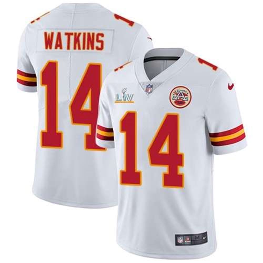 Kansas City Chiefs #14 Sammy Watkins White 2021 Super Bowl LV Limited Stitched NFL Jersey