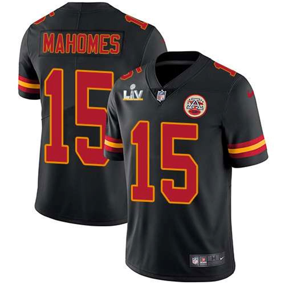 Kansas City Chiefs 15 Patrick Mahomes Black 2021 Jersey Mahomes jersey