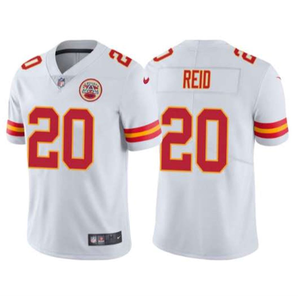 Kansas City Chiefs #20 Justin Reid White Vapor Untouchable Limited Stitched Jersey