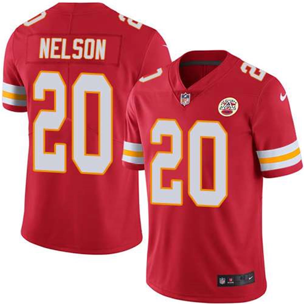 Kansas City Chiefs #20 Steven Nelson Red Vapor Untouchable Limited Stitched NFL Jersey