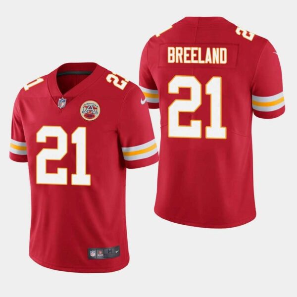 Kansas City Chiefs 21 Bashaud Breeland Red Vapor Untouchable Limited Stitched NFL Jersey