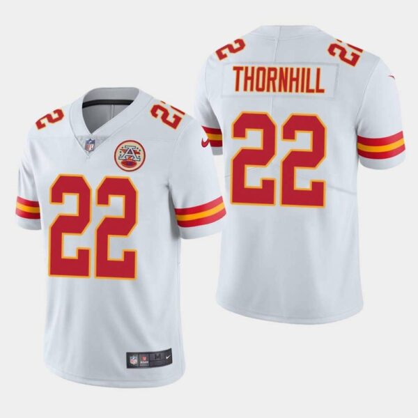 Kansas City Chiefs 22 Juan Thornhill White Vapor Untouchable Limited Stitched NFL Jersey