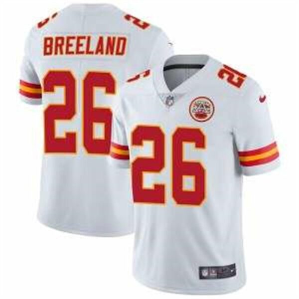 Kansas City Chiefs 26 Bashaud Breeland White Vapor Untouchable Limited Stitched NFL Jersey