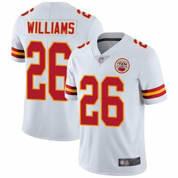 Kansas City Chiefs 26 Damien Williams White Vapor Untouchable Limited Stitched Jersey