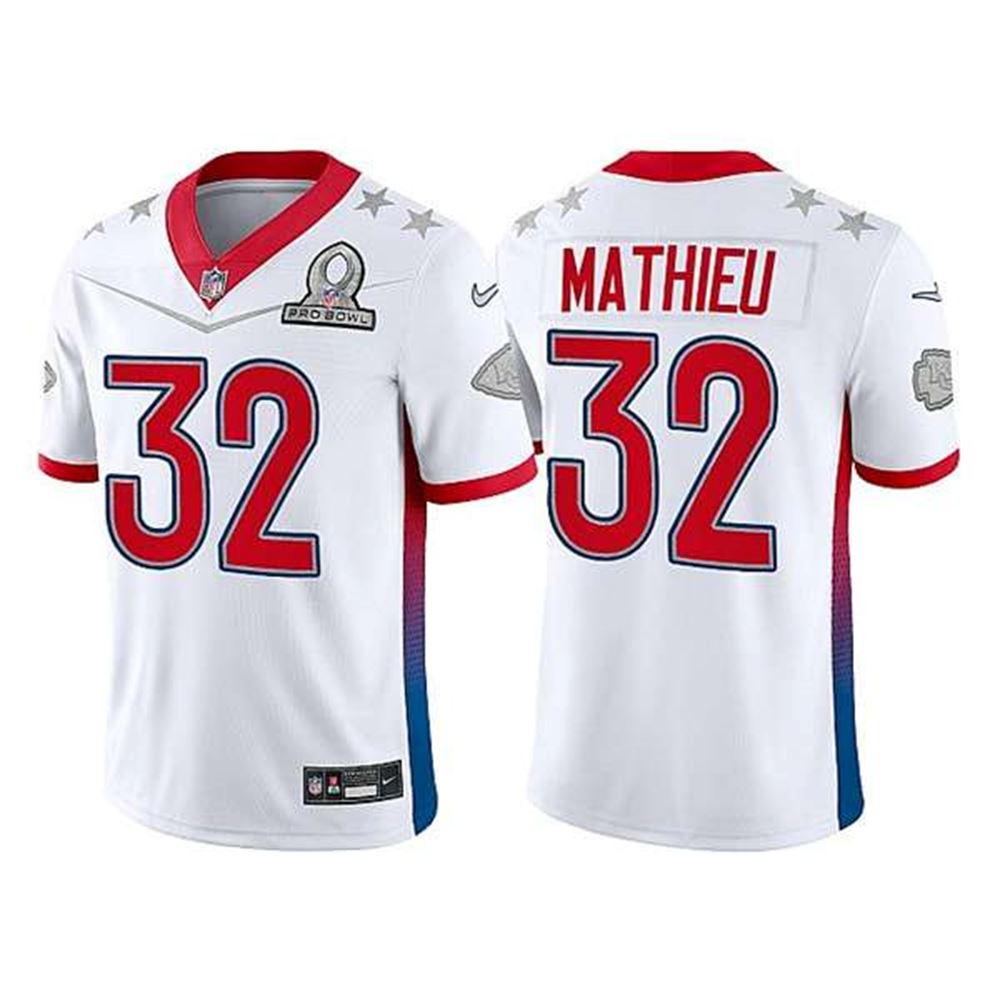 Kansas City Chiefs #32 Tyrann Mathieu 2022 White Pro Bowl Stitched Jersey