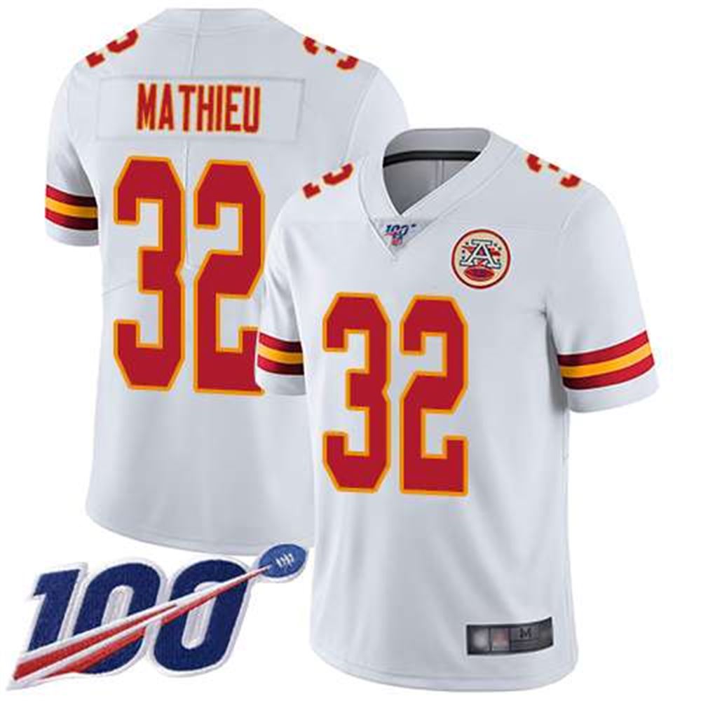 Kansas City Chiefs #32 Tyrann Mathieu White 2019 100th Season Vapor Untouchable Limited Stitched NFL Jersey