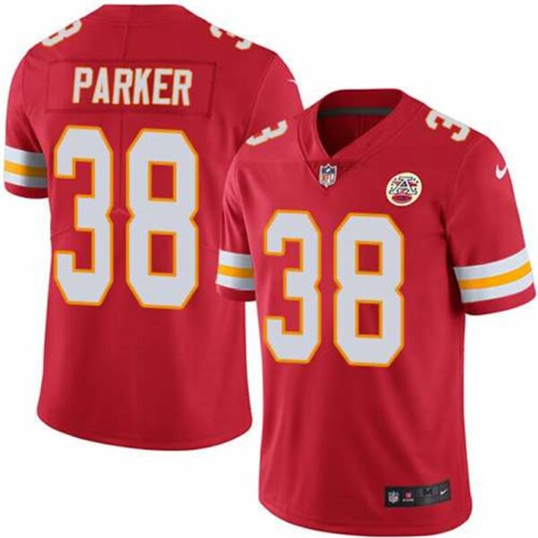Kansas City Chiefs 38 Ron Parker Red Vapor Untouchable Limited Stitched NFL Jersey