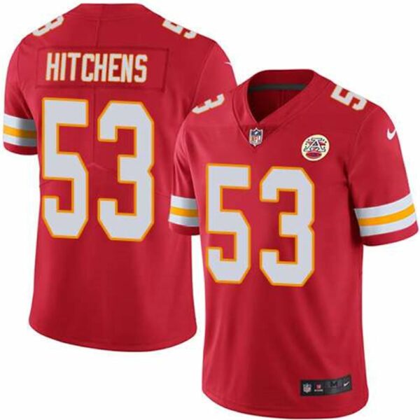 Kansas City Chiefs 53 Anthony Hitchens Red Vapor Untouchable Limited Stitched NFL Jersey