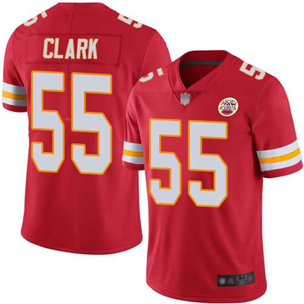 Kansas City Chiefs #55 Frank Clark Red Vapor Untouchable Limited Stitched NFL Jersey