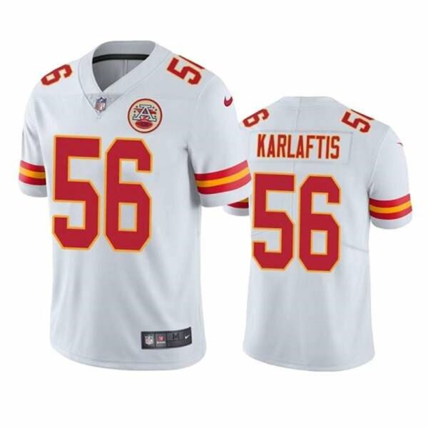 Kansas City Chiefs 56 George Karlaftis White Vapor Untouchable Limited Stitched Football Jersey